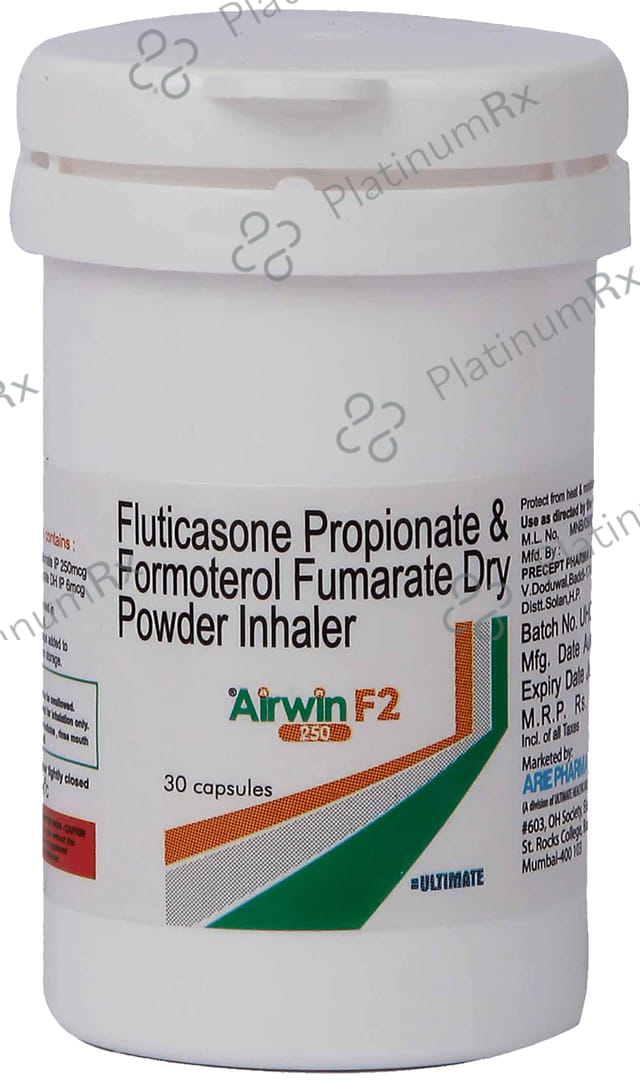 Airwin F2 250/6mcg Capsule 30s