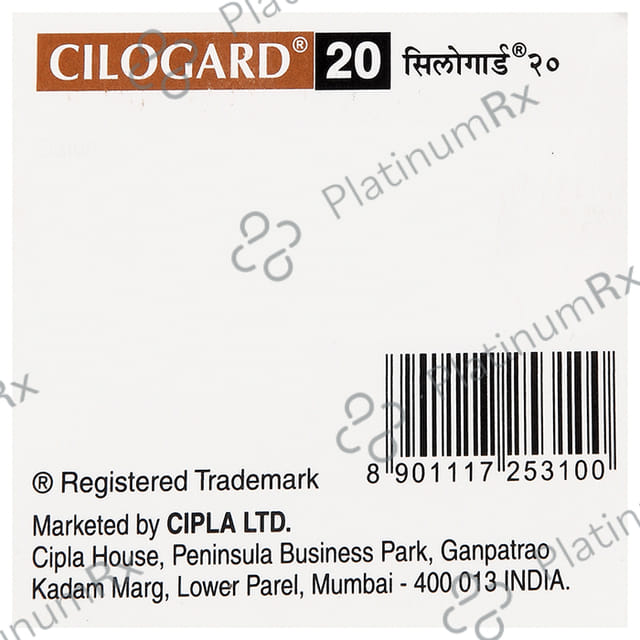 Cilogard 20 Tablet