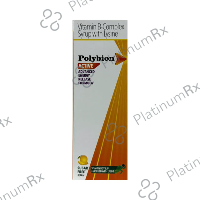 Polybion Active Mango Flavour Sugar Free Syrup 300ml