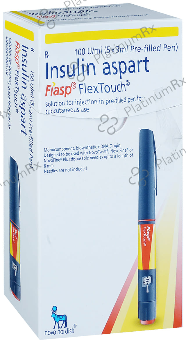 Fiasp (100 IU/ml) (1*3ml Flextouch Pen) Solution For Injection 3ml