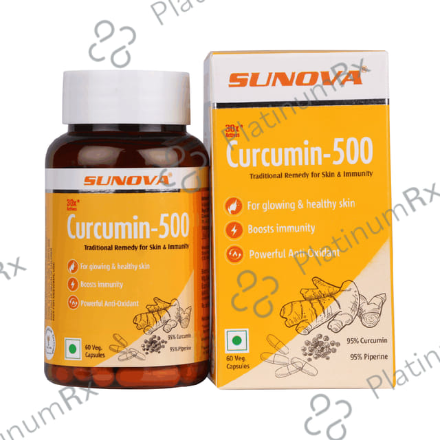 Sunova Curcumin 500 Veg. Capsule