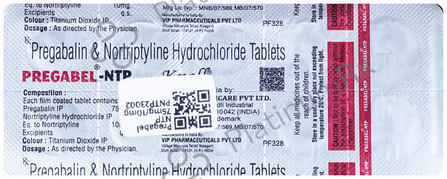 Pregabel NTP 75mg/10mg Tablet