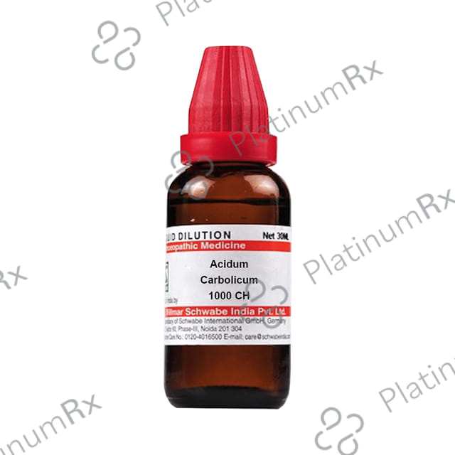 Dr Willmar Schwabe India Acidum Carbolicum Dilution 1000 CH