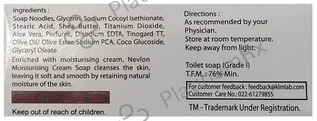 Nevlon Moisturising Cream Soap 100gm