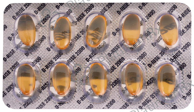 D Rise 2000IU Soft Gelatin Capsule 10s