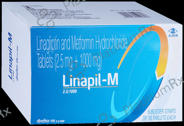Linapil M 2.5/1000mg Tablet 10s