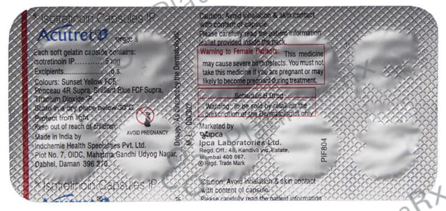 Acutret 5mg Capsule 10s