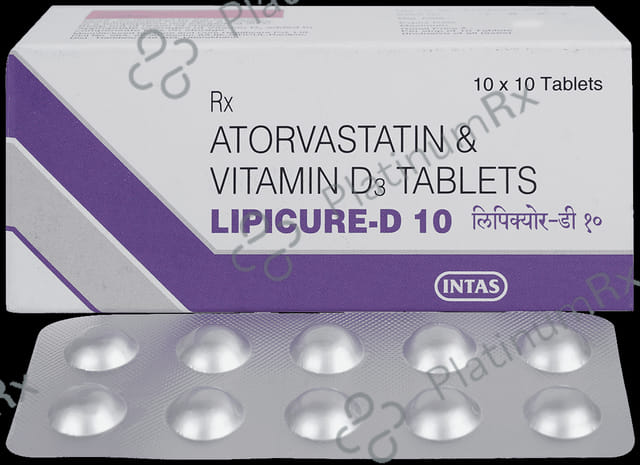 Lipicure D 10/1000IU Tablet 10s