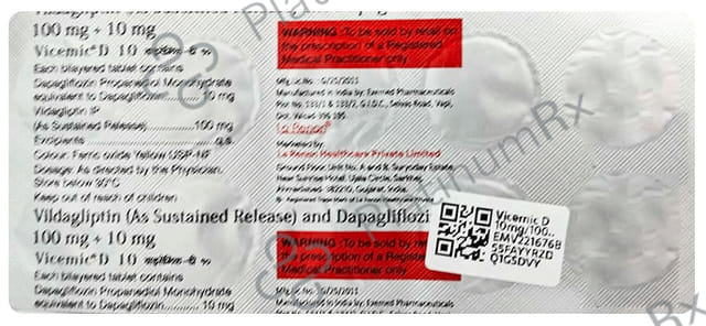 Vicemic D 10mg/100mg Tablet SR