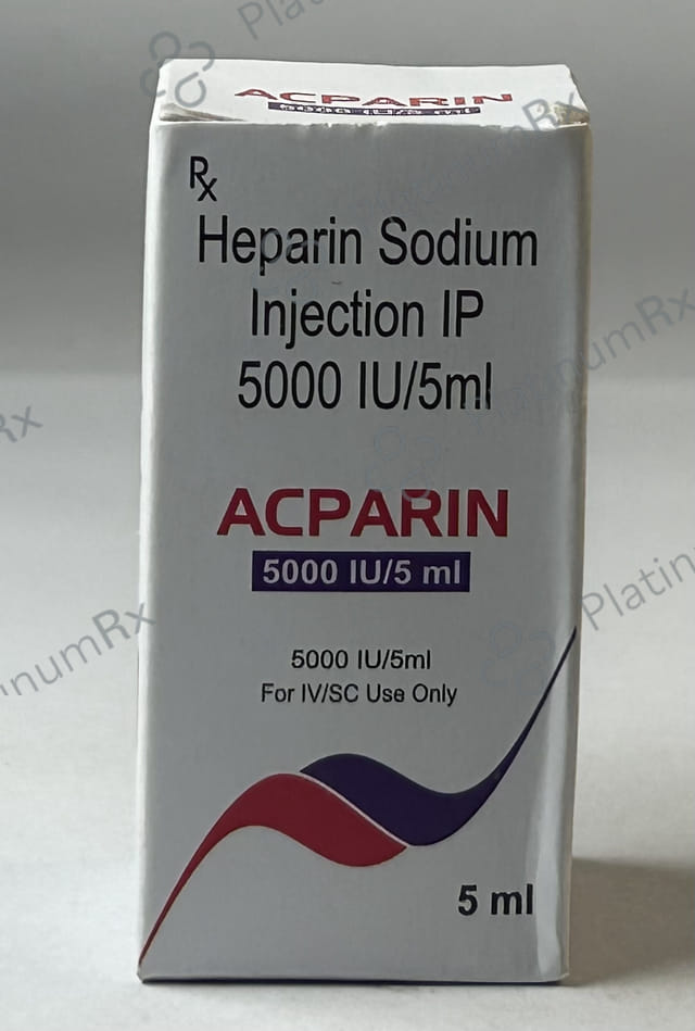 Acparin 5000IU Injection 5ml