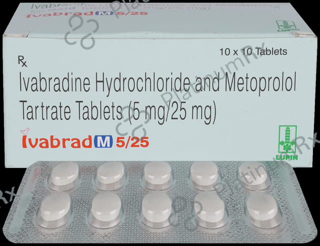 Ivabrad M 5mg/25mg Tablet