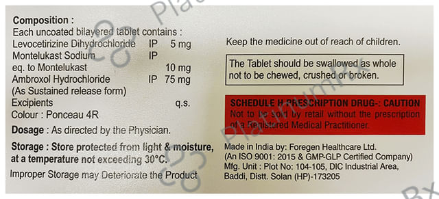 Ronycold A Tablet SR 10s