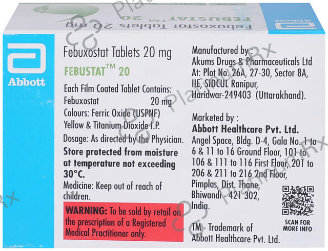 Febustat 20mg Tablet 15s