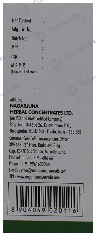 Nagarjuna Rasnerandadi Kashayam Tablet