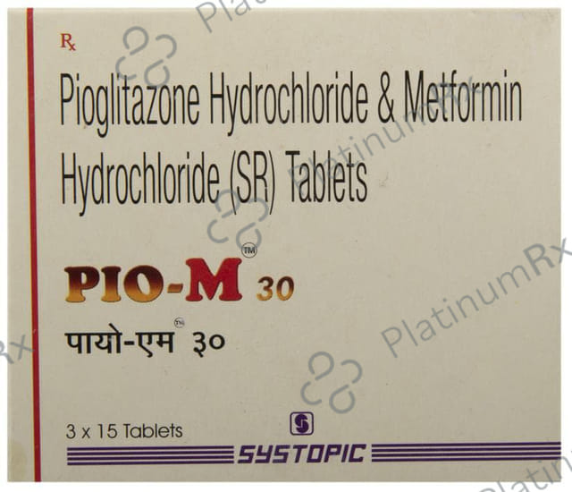 Pio M 30/500mg Tablet SR 15s