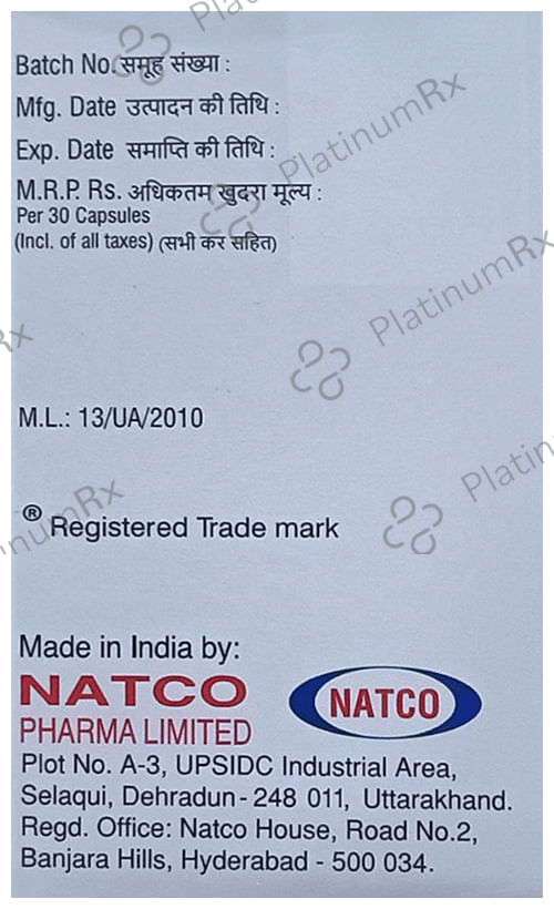 Natclovir 250mg Capsule 30s