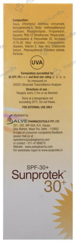 Sunprotek SPF 30+ Gel 100gm