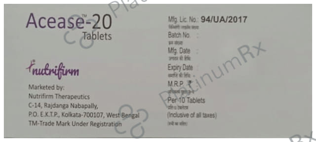 Acease 20mg Tablet 10s