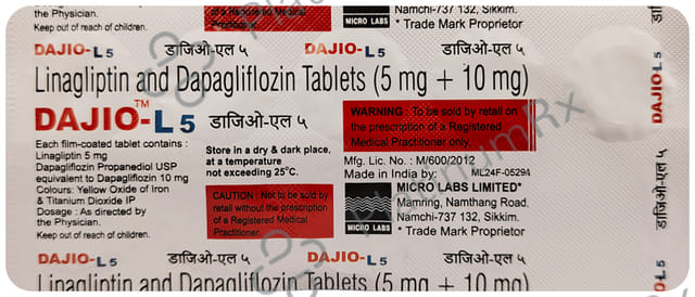 Dajio L 10/5mg Tablet 10s