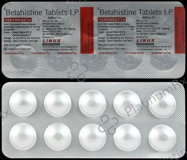 Vertirest 16mg Tablet 10s