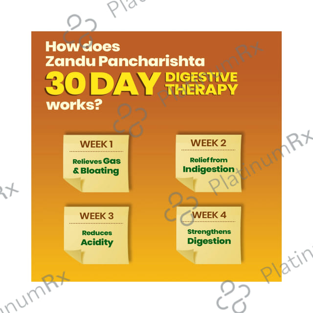 Zandu Pancharishta Ayurvedic Digestive Tonic - Complete Digestive Care 650 ml