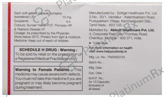 Tufacne 10mg Capsule 10s