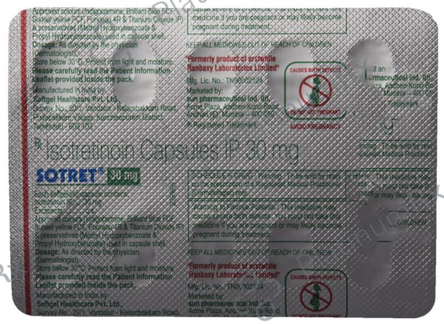 Sotret 30mg Capsule 10s