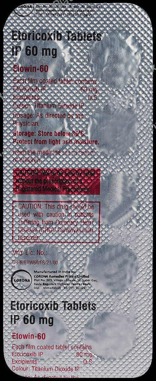 Etowin 60mg Tablet 10s