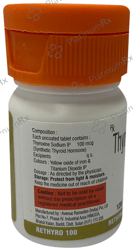 Rethyro 100mcg Tablet 120s