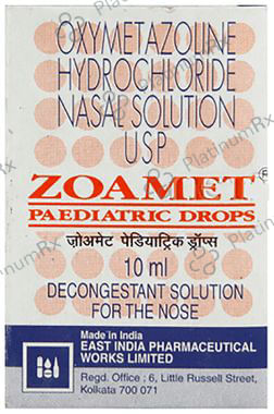Zoamet 0.025% Paediatric Nasal Drops 10ml