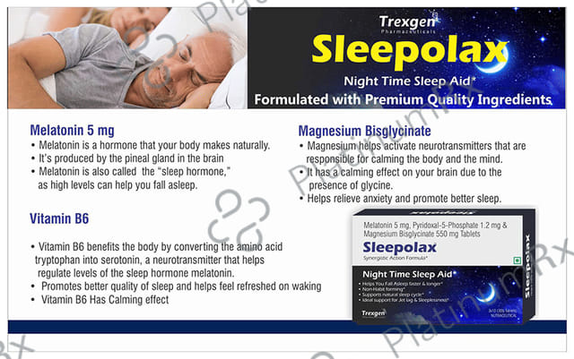 Trexgen Sleepolax Sleep Aid Tablet