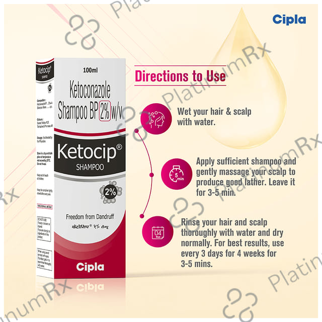 Ketocip 2% Shampoo 100ml