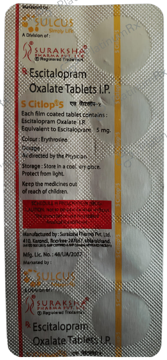 S Citlop 5mg Tablet