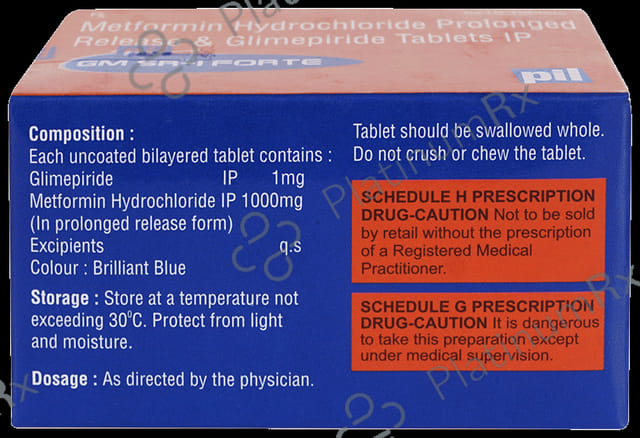 GM SR1/1000mg Forte Tablet 10s