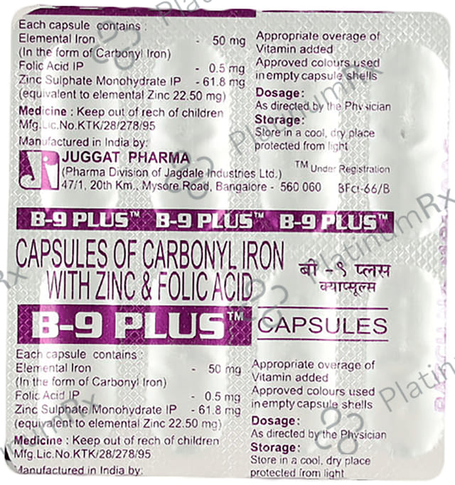 B 9 Plus Capsule 10s