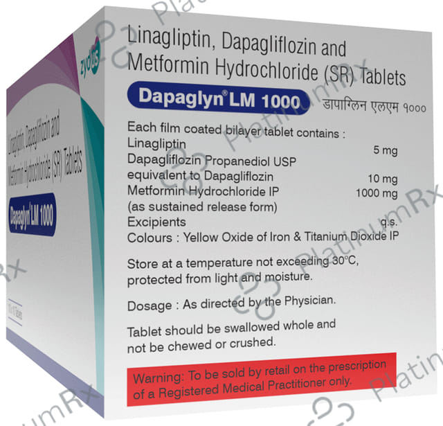 Dapaglyn LM 1000/10/5mg Tablet SR 10s