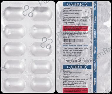 Gabrica 75mg Capsule SR 10s