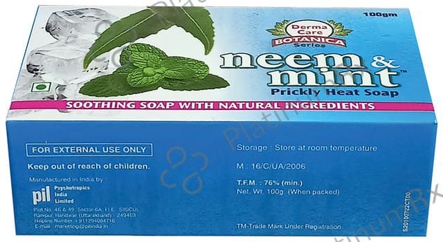 PIL Neem & Mint Prickly Heat Soap (100gm Each) 4 units
