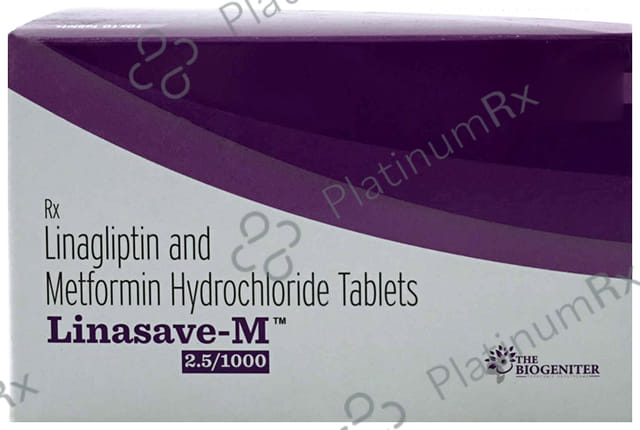 Linasave M 2.5/1000mg Tablet 10s