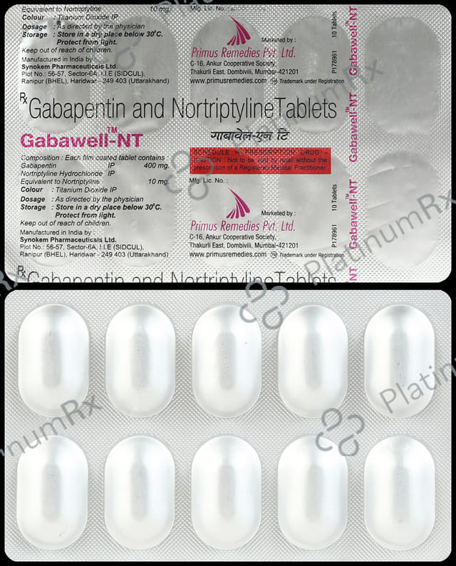 Gabawell NT 400/10mg Tablet 10s