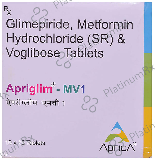 Apriglim MV 1 Tablet SR 15 Tablet SR