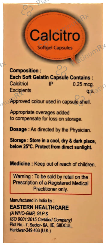 Calcitro Softgel Caspule