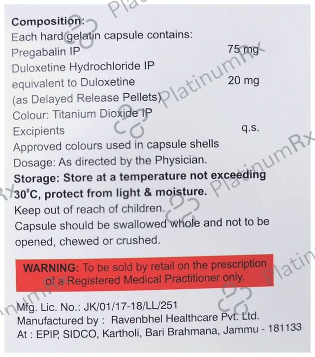 Pregabran D Capsule DR 10s