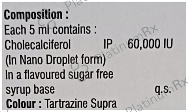 Ezyrol 60000IU Nano Oral Solution Orange Sugar Free 5ml