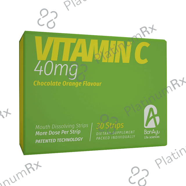BonAyu Vitamin C 40mg Mouth Dissolving Strip Chocolate Orange