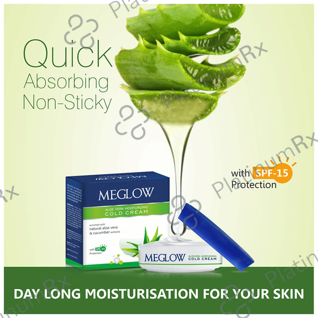 Meglow Aloevera Moisturizing Cold SPF 15 Cream 50gm