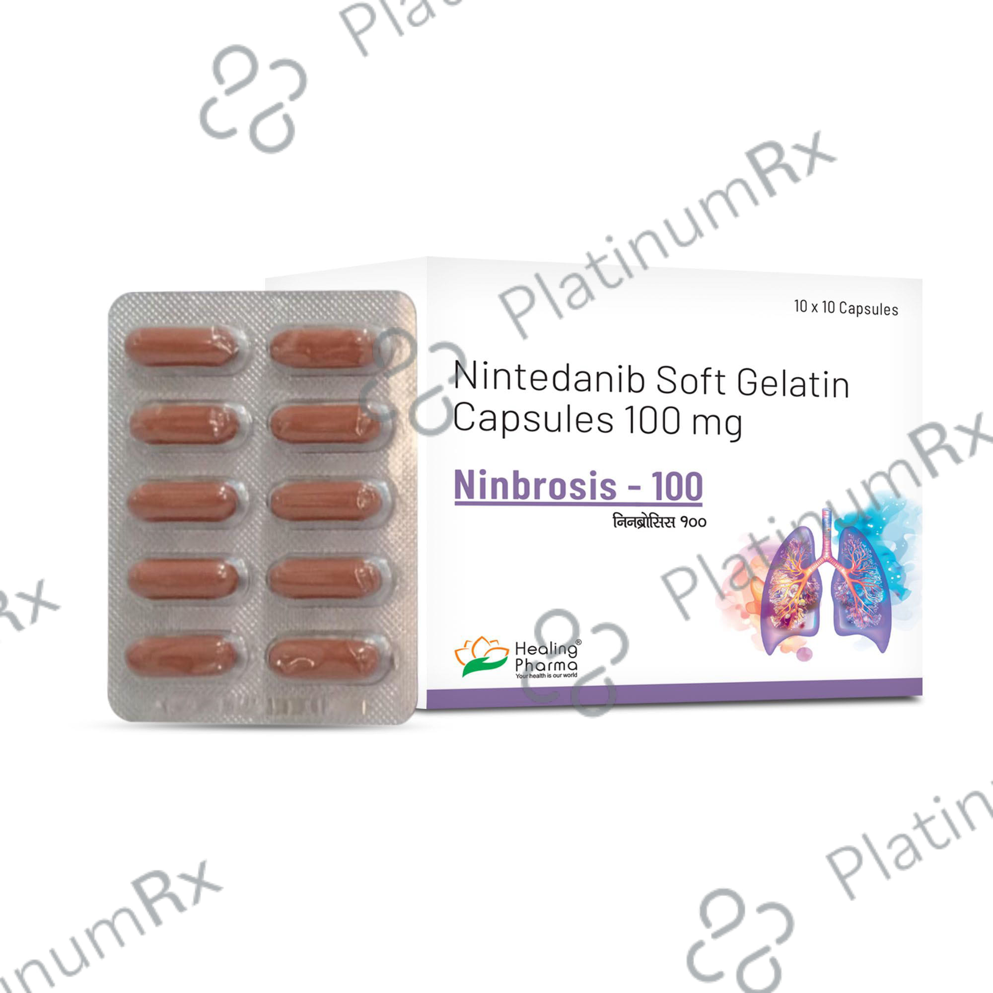 Ninbrosis 100mg Capsule 10s