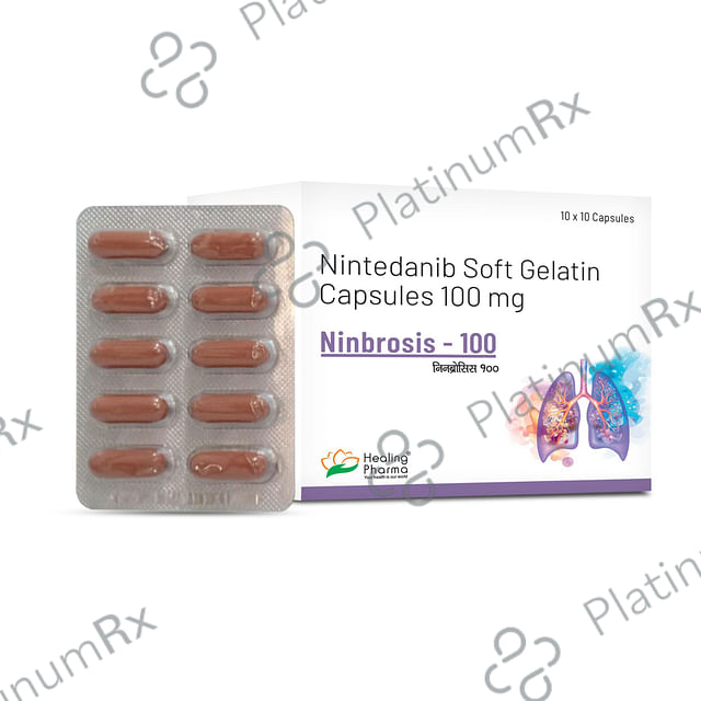 Ninbrosis 100mg Capsule 10s
