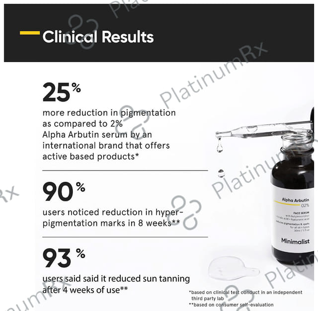 Minimalist 02% Alpha Arbutin Face Serum 30ml