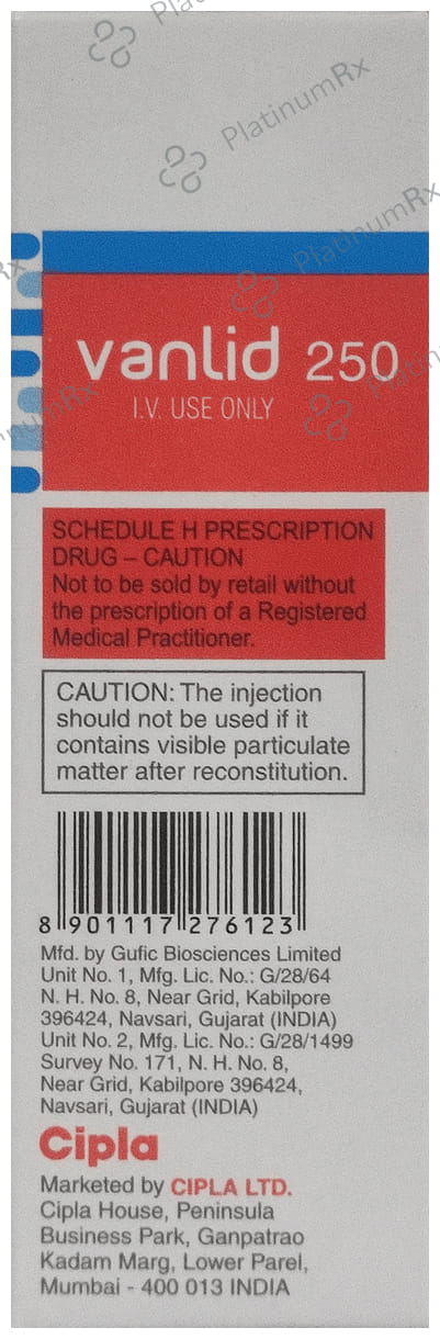 Vanlid 250mg Injection 10ml